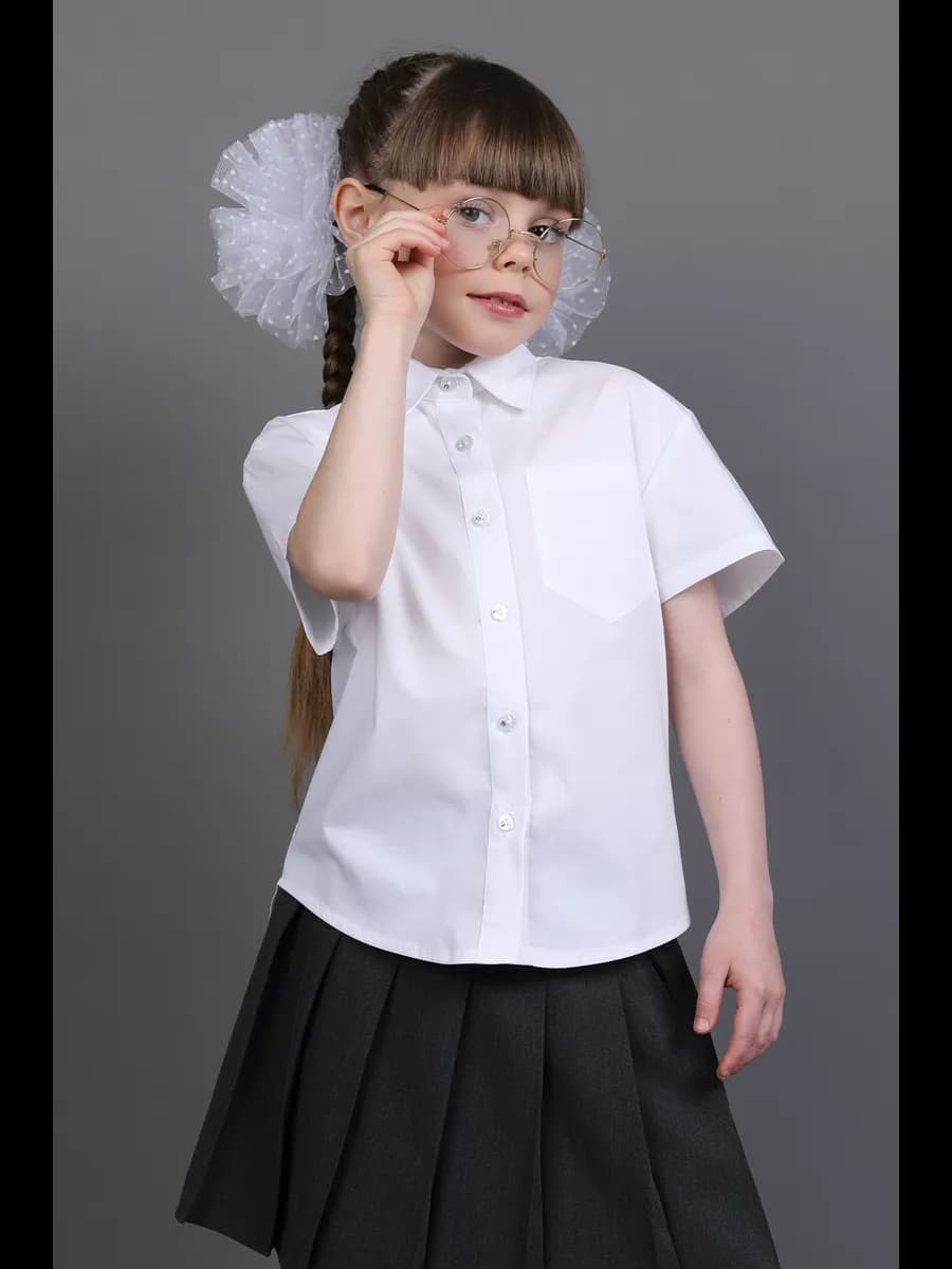 Школьные блузки с коротким рукавом - фото 1