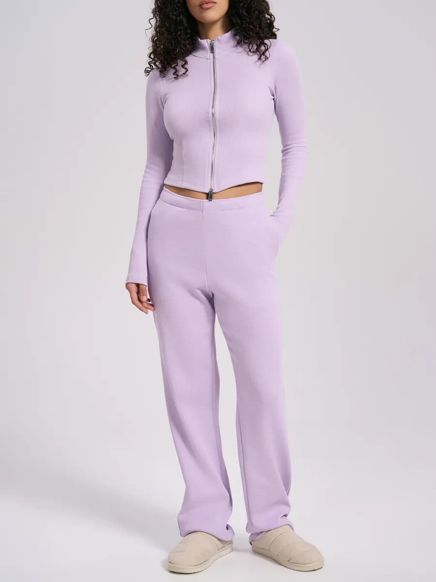 Домашние прямые брюки