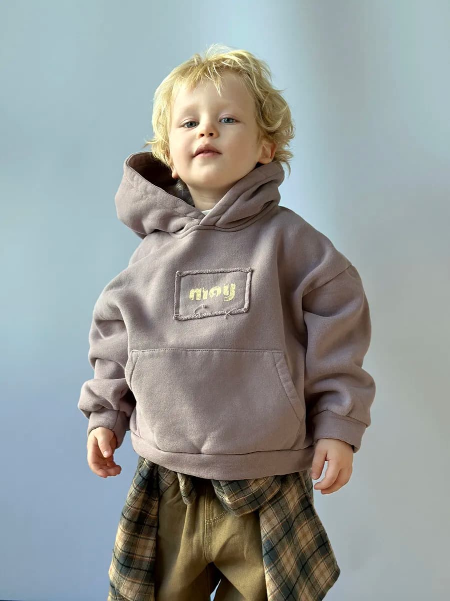 Худи оверсайз детский с капюшоном, модный, трендовый