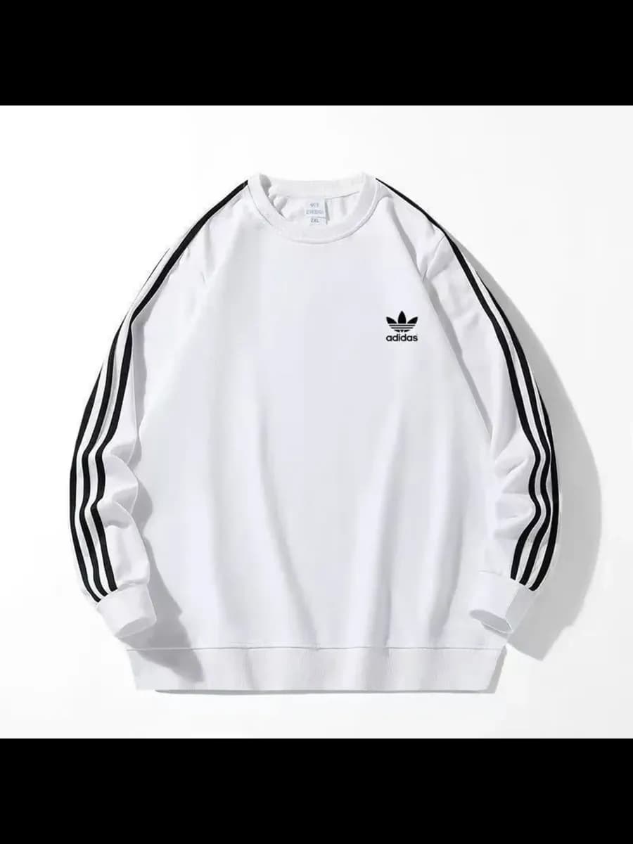 Свитшот базовый белый оверсайз без начеса Y2k