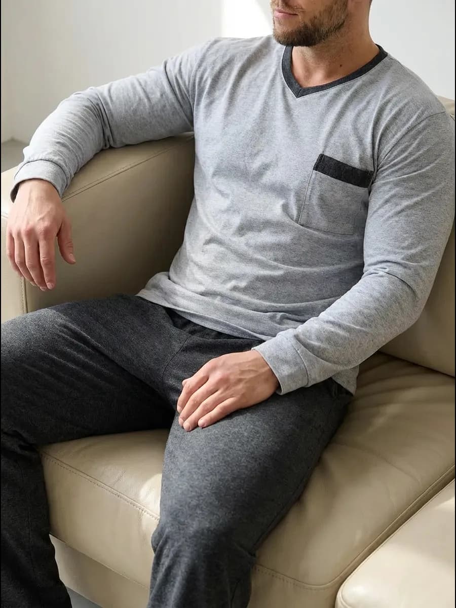 Костюм домашний с брюками пижама - фото 1