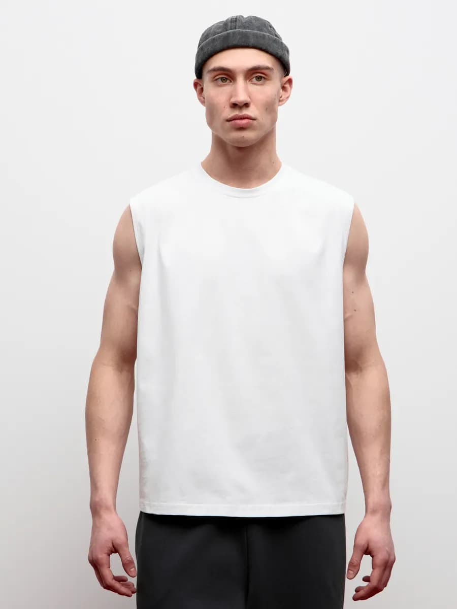 Футболка оверсайз мужская без рукавов