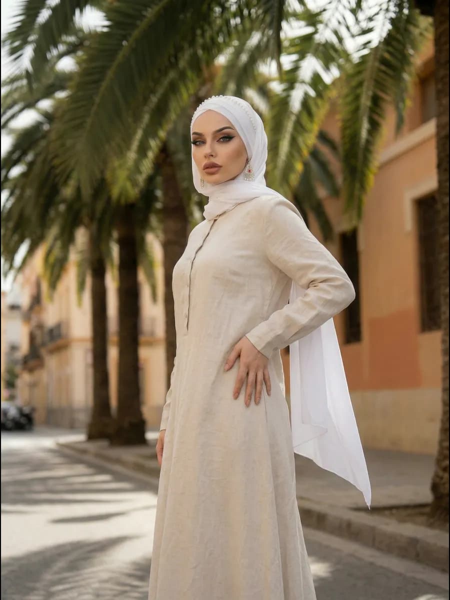 Шифоновый готовый платок хиджаб мусульманский трансформер