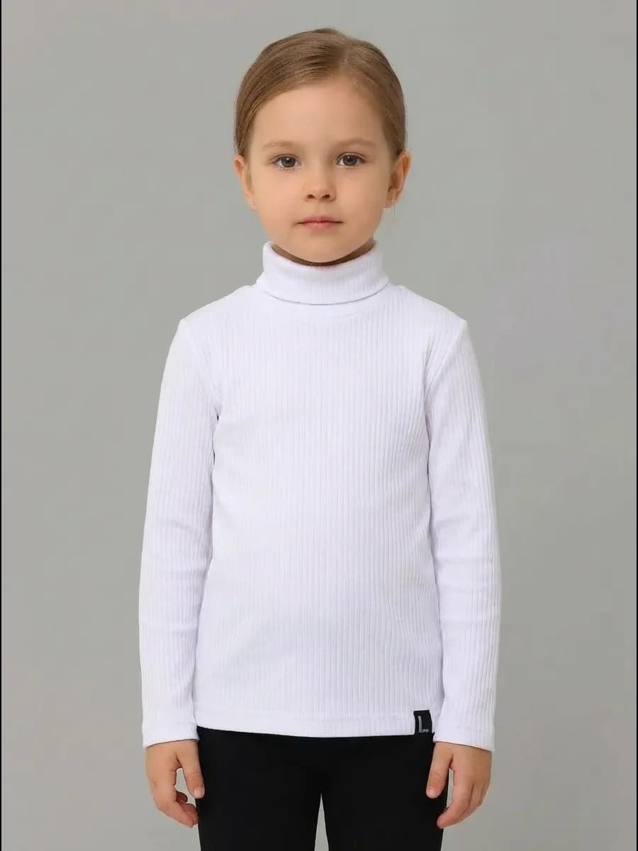 Белая водолазка для девочек в школу
