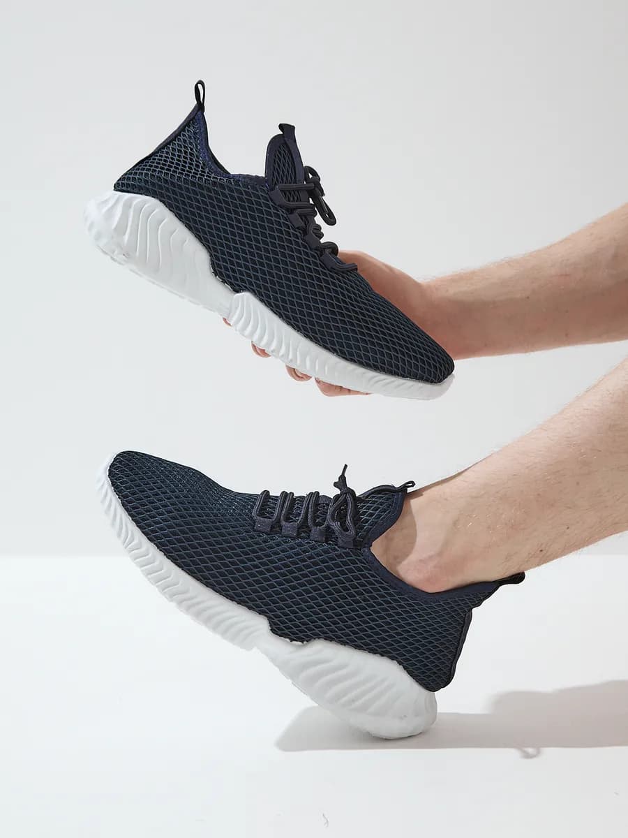 Кроссовки текстильные с сеткой