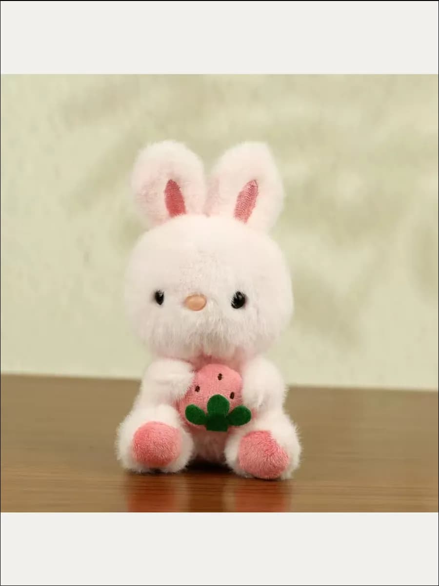 Брелок мягкая игрушка Зайчик 15 см - фото 1