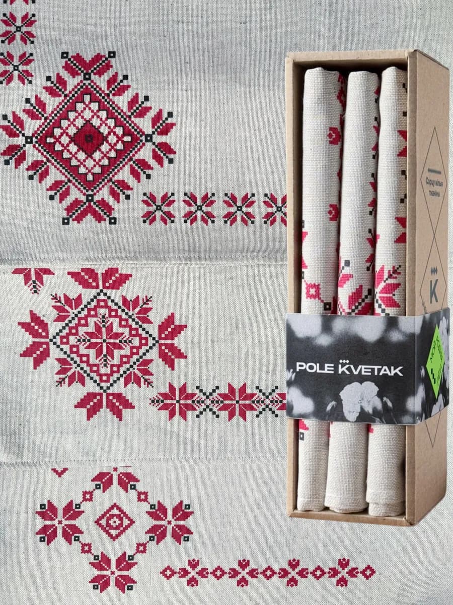 Подарочный набор кухонных полотенец лён на 8 марта