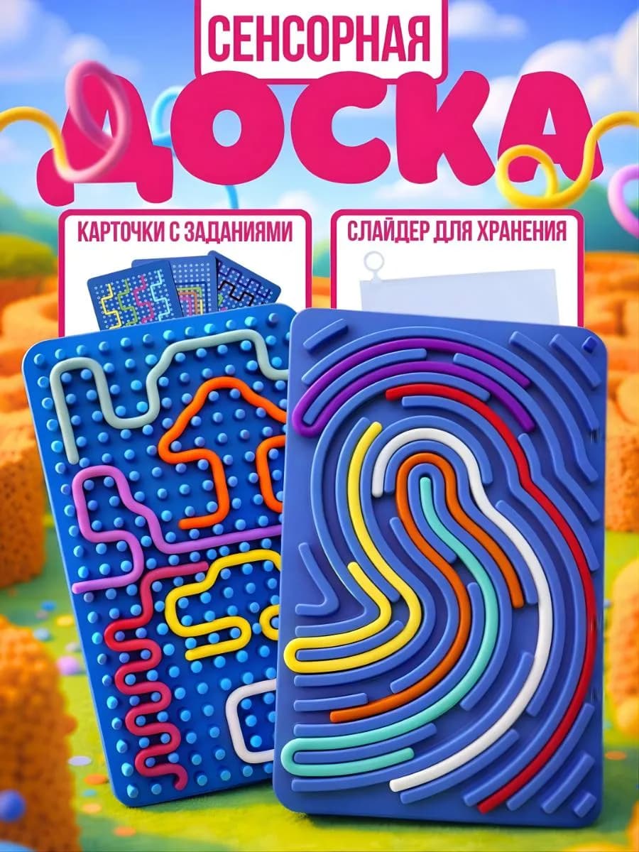 Сенсорная нейродоска для детей, игра в дорогу