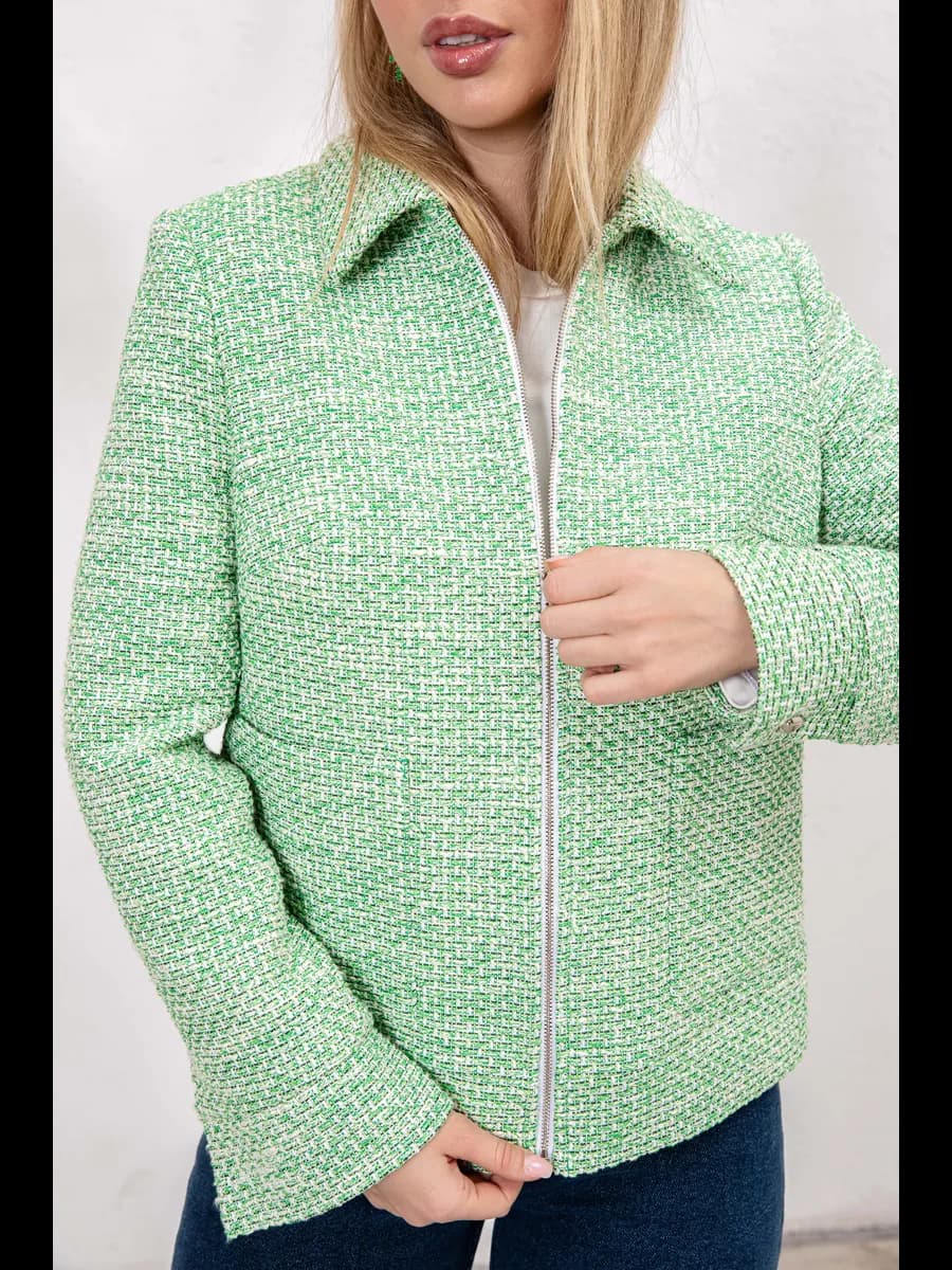 Пиджак удлиненный жакет твидовый бомбер куртка