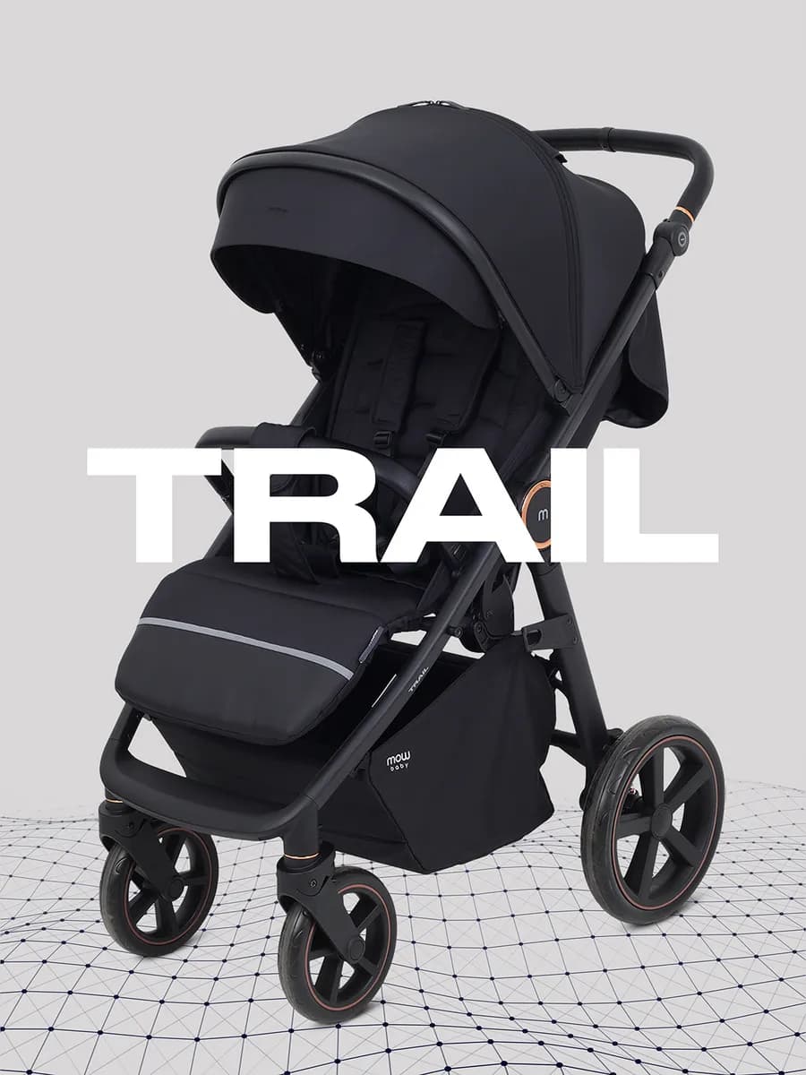 Коляска прогулочная всесезонная с большими колесами Trail