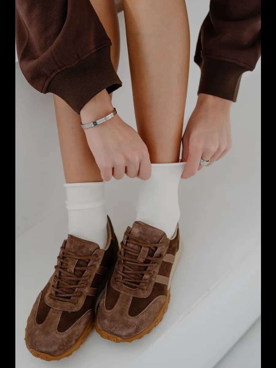 Кеды натуральная замша