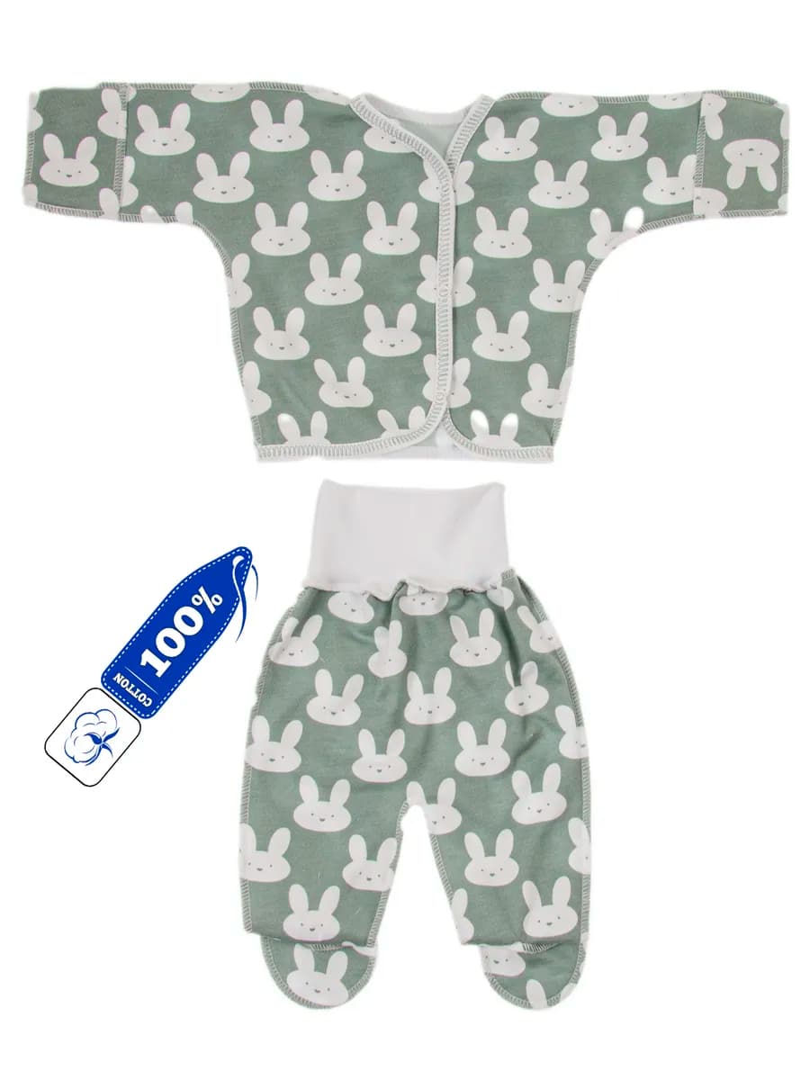 Комплект набор для новорожденного распашонки и ползунки