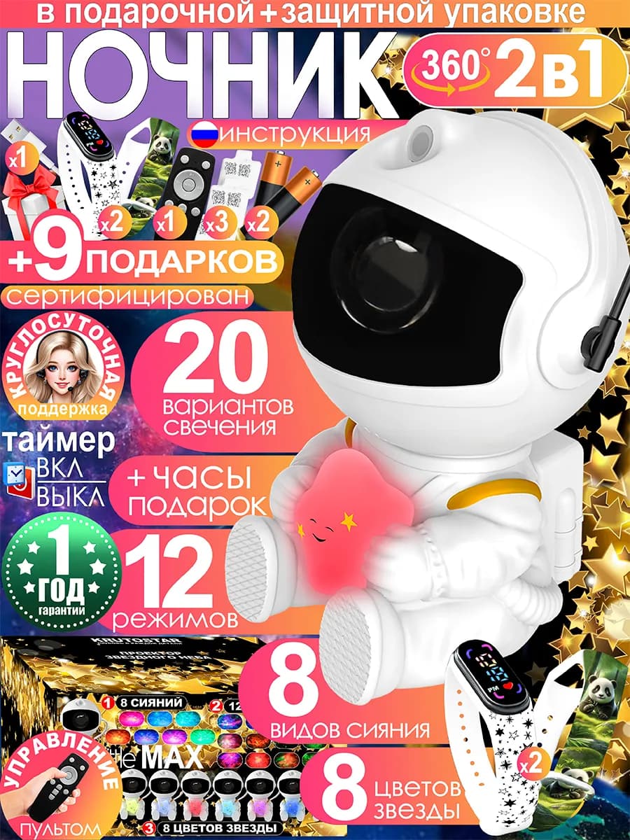 Ночник проектор звездного неба