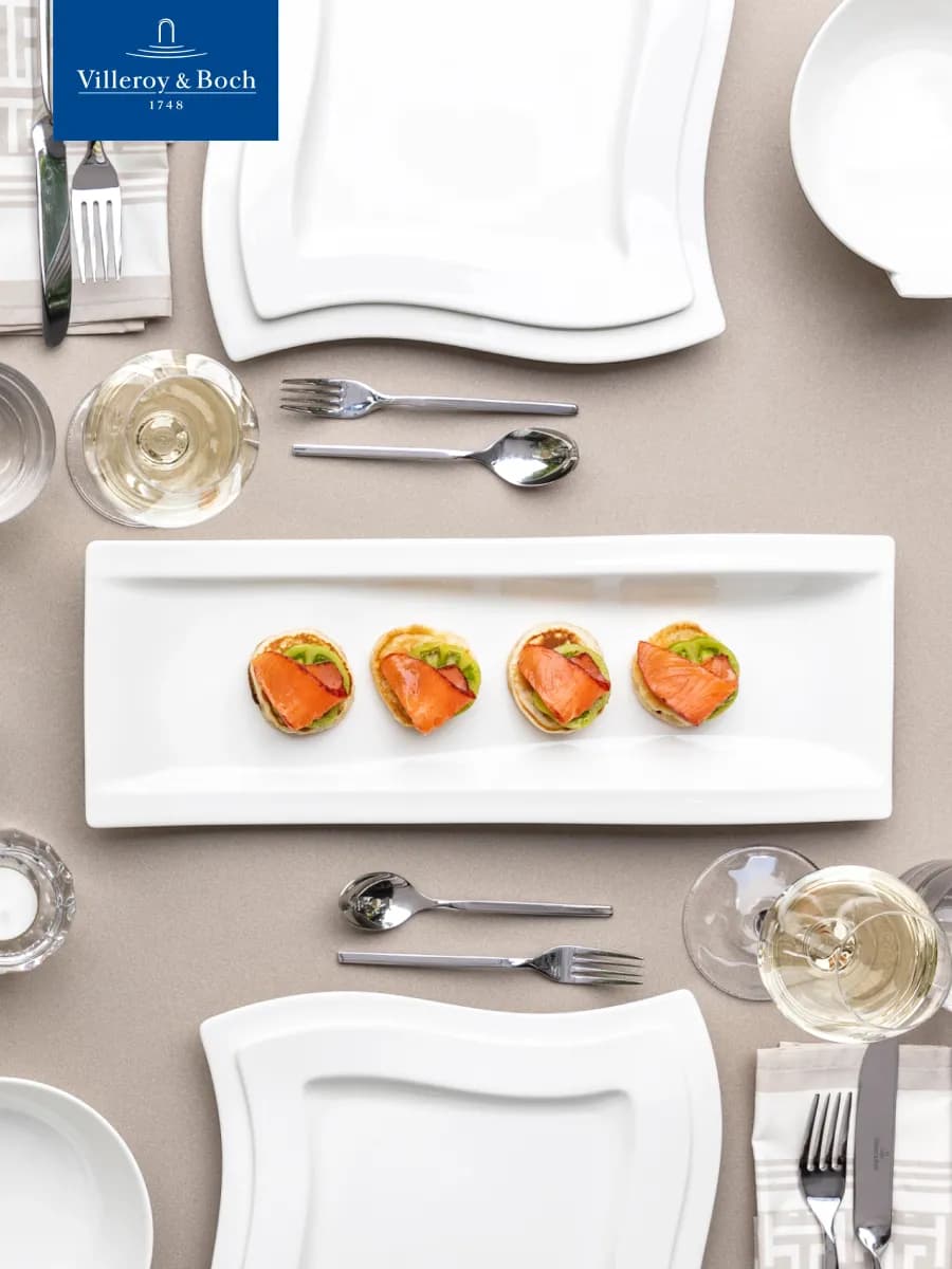 Блюдо сервировочное прямоугольное 42х15 см, NewWave