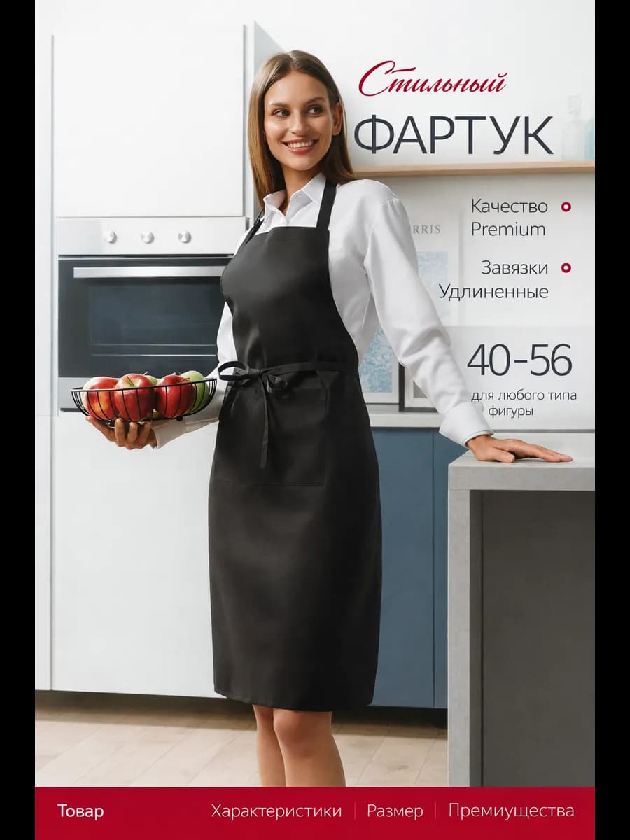 Фартук кухонный рабочий универсальный