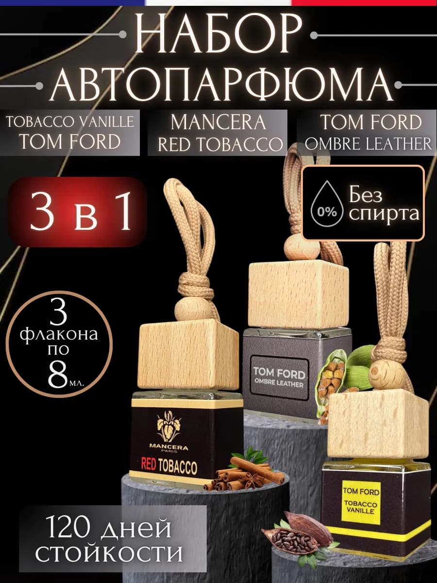 Ароматизатор в машину набор подарочный 3шт автопарфюм