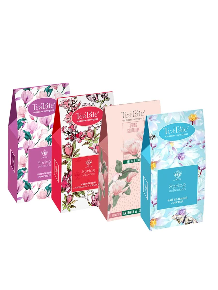 Чай подарочный набор черный 4 шт