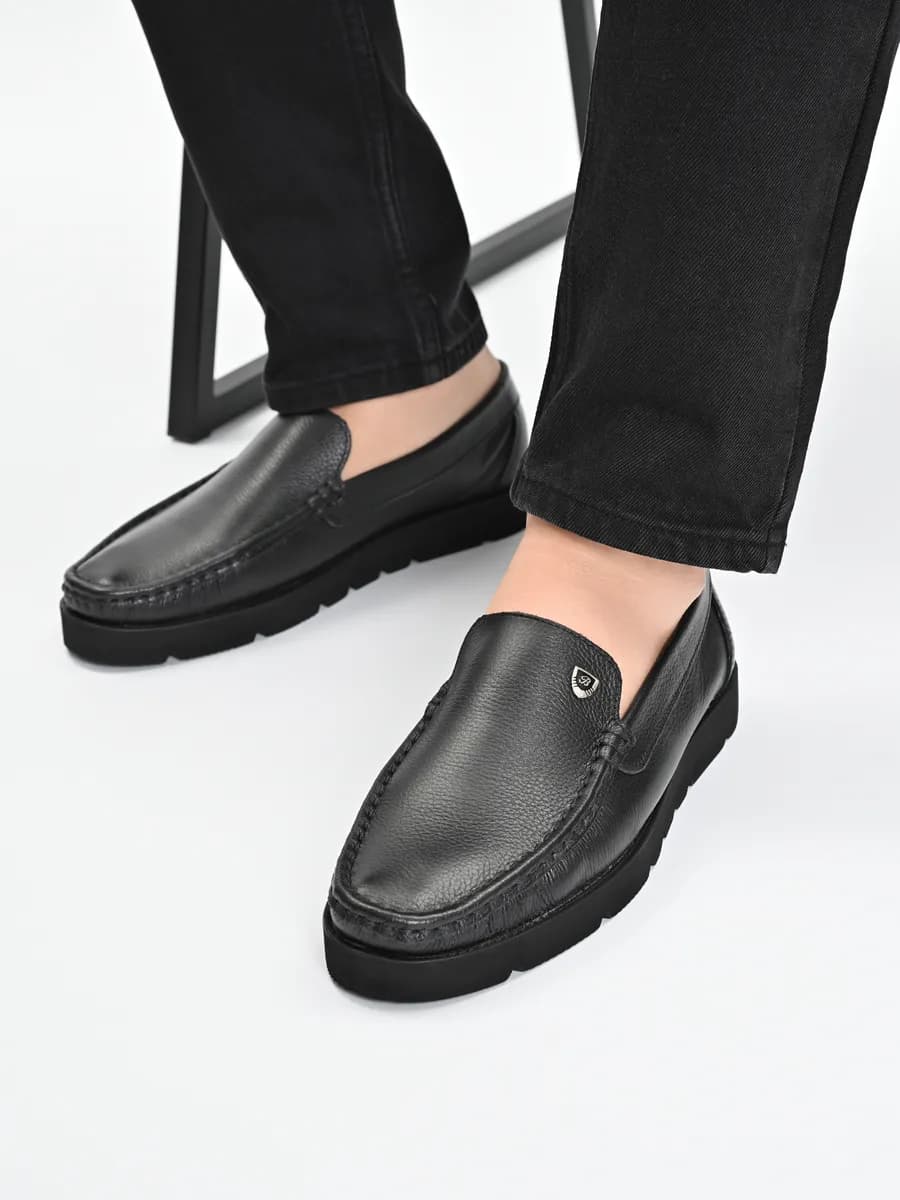 Мокасины кожаные классические