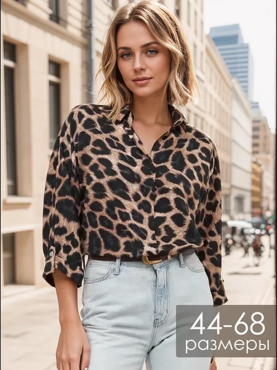 Блузка нарядная офисная больших размеров