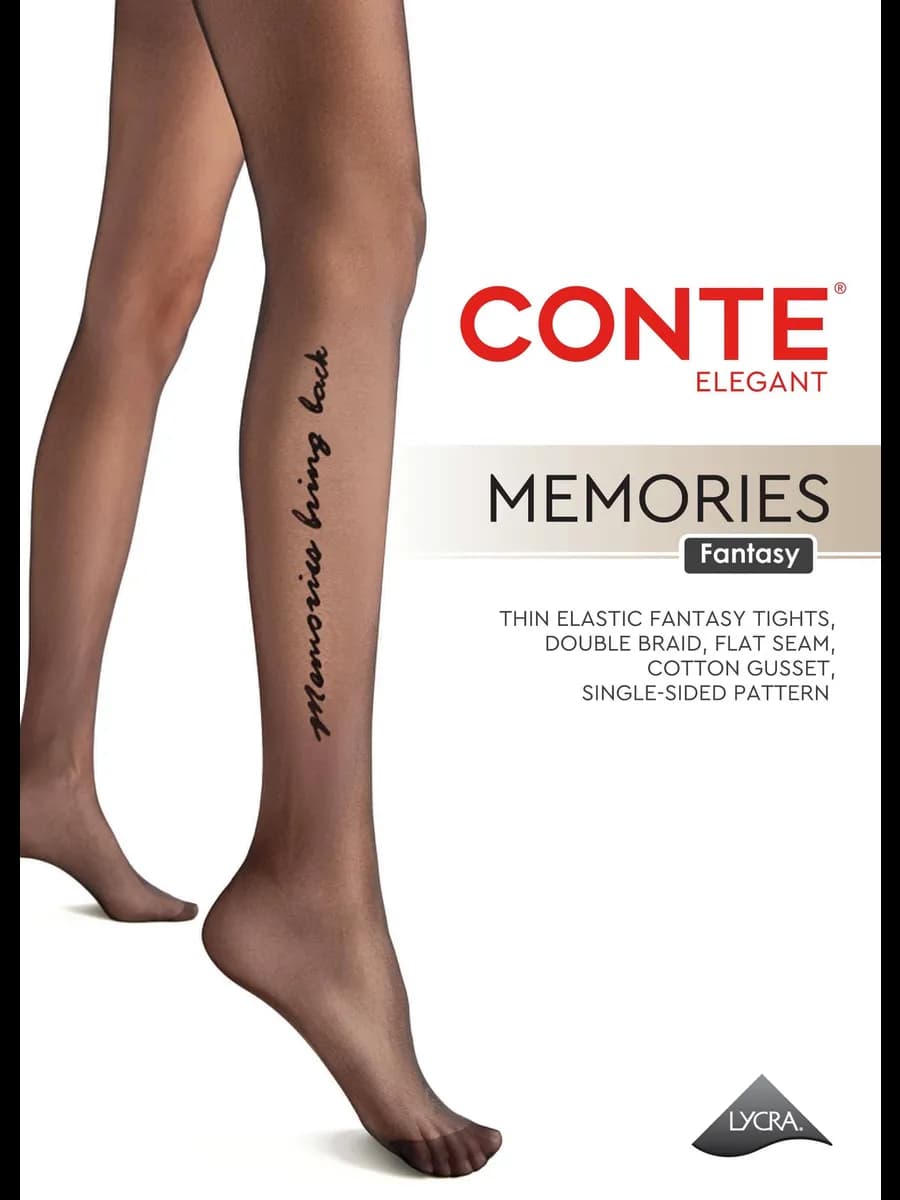 Колготки женские капроновые с надписью с рисунком 30 DEN