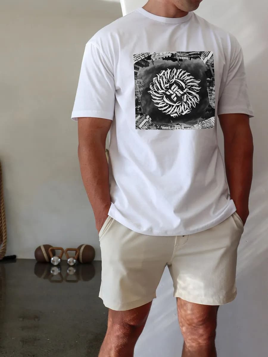 Футболка ОУ 74 квадратный принт