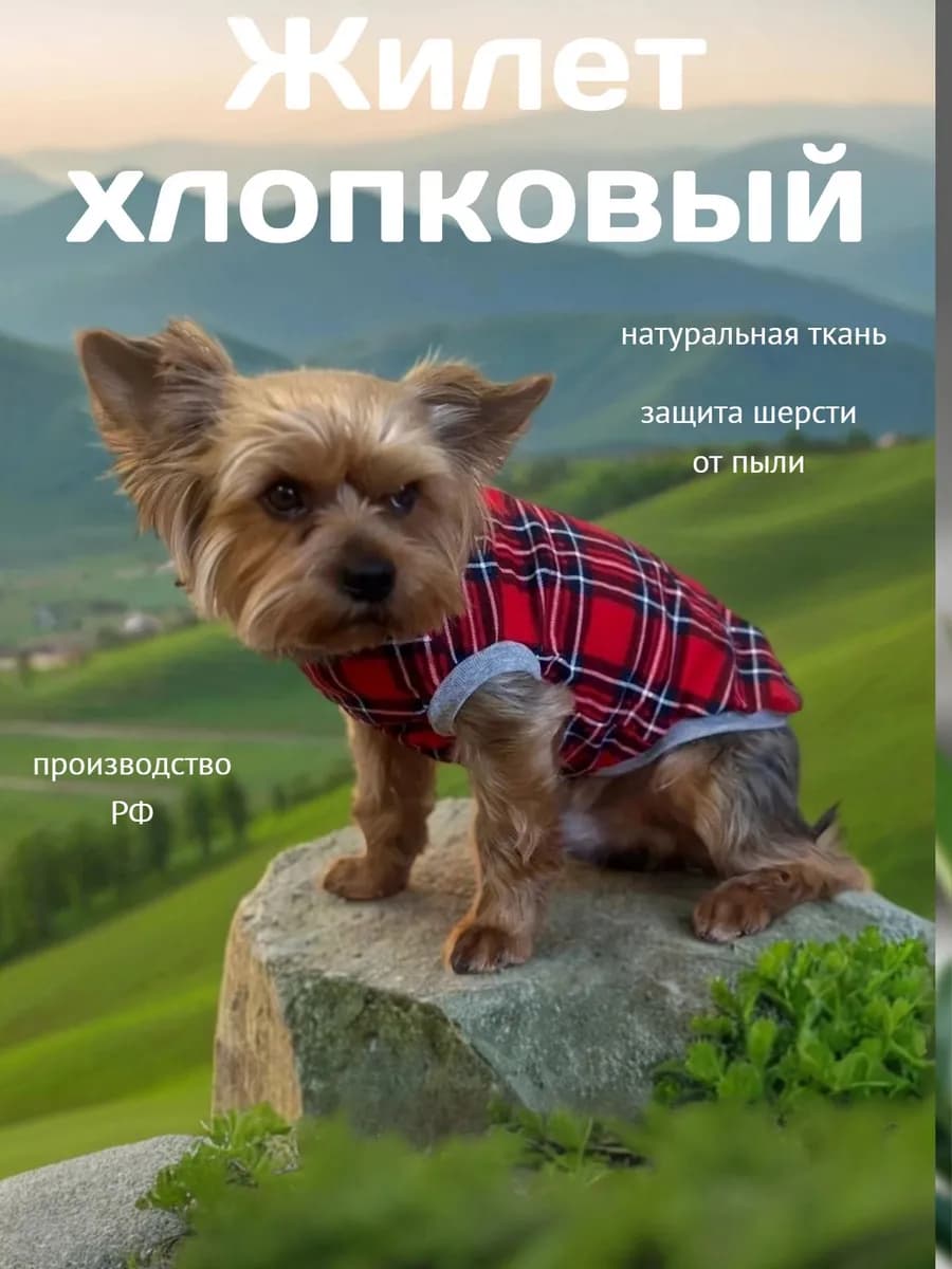 Жилет для животных хлопковый