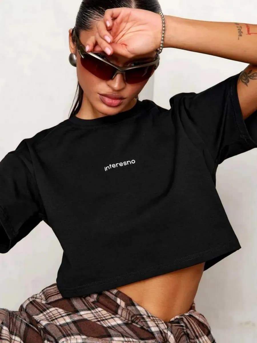 Футболка укороченная