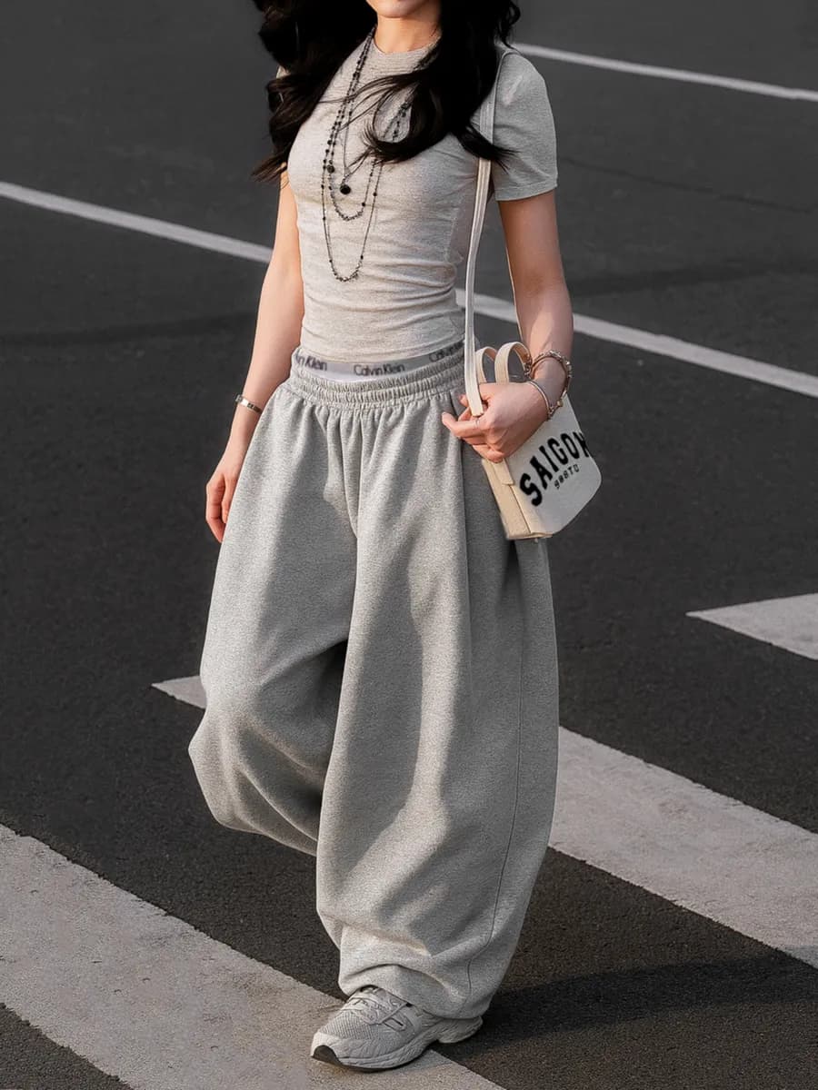 Штаны спортивные джоггеры без начеса - фото 1