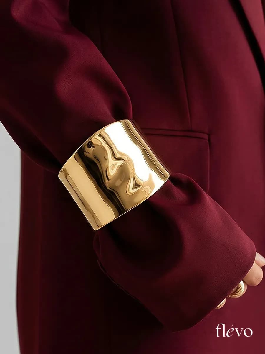 Браслет на руку кафф широкий бижутерия