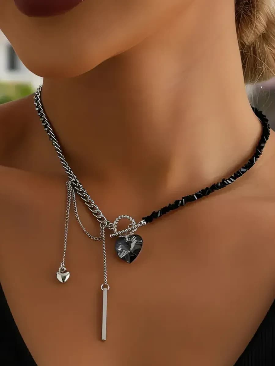 Колье на шею бижутерия вечернее стильное