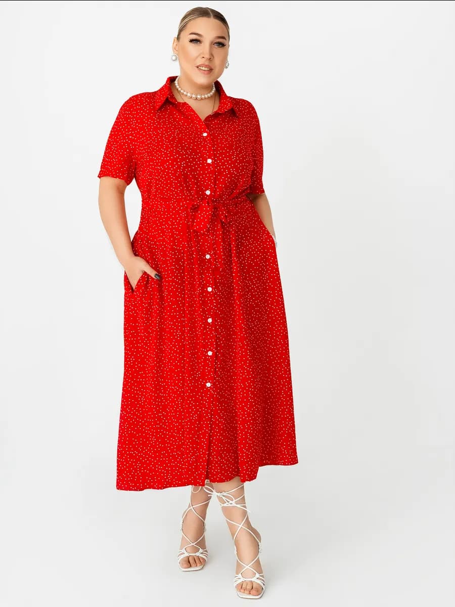 Платье сарафан летнее вечернее в горошек