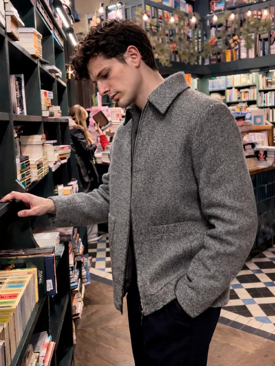 Пальто демисезонное короткое теплое - фото 1