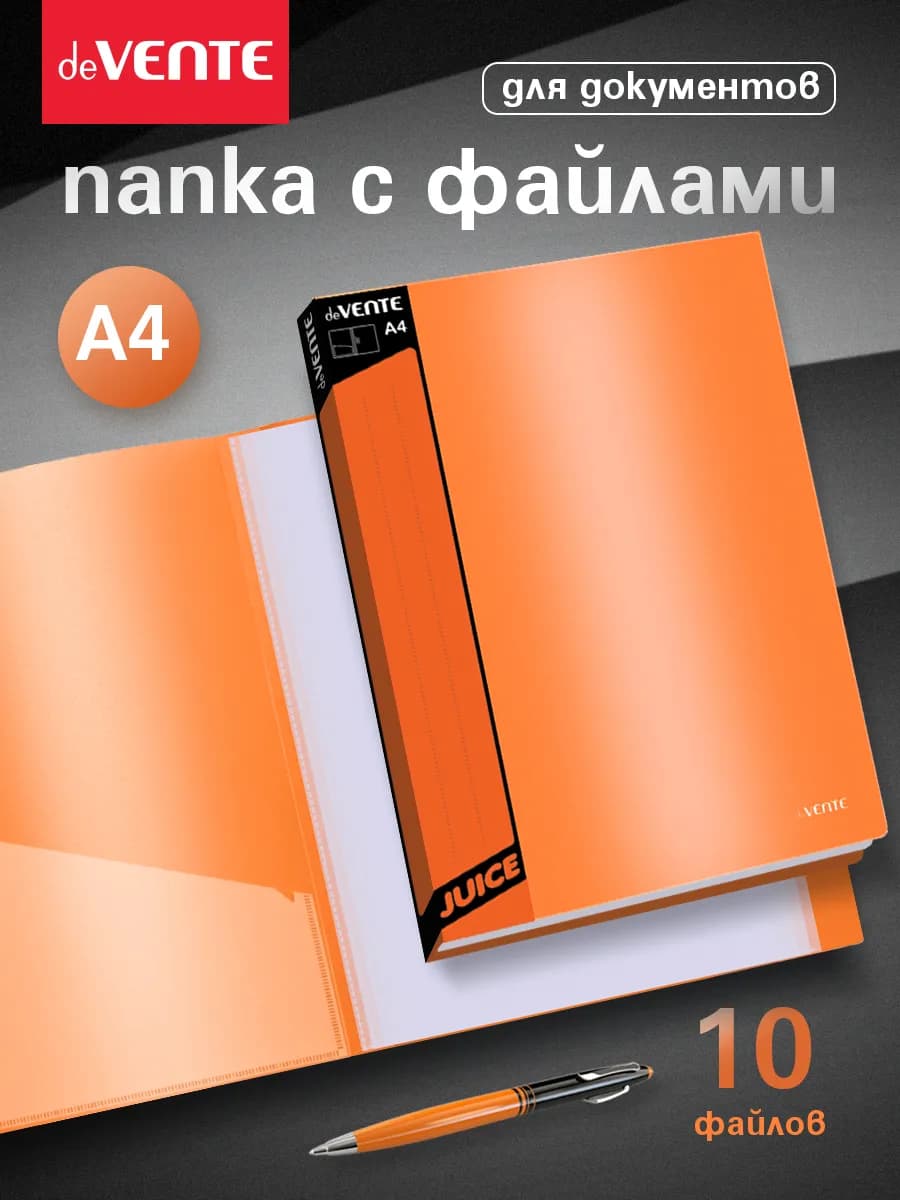 Папка с файлами A4 10 вкладышей органайзер для документов