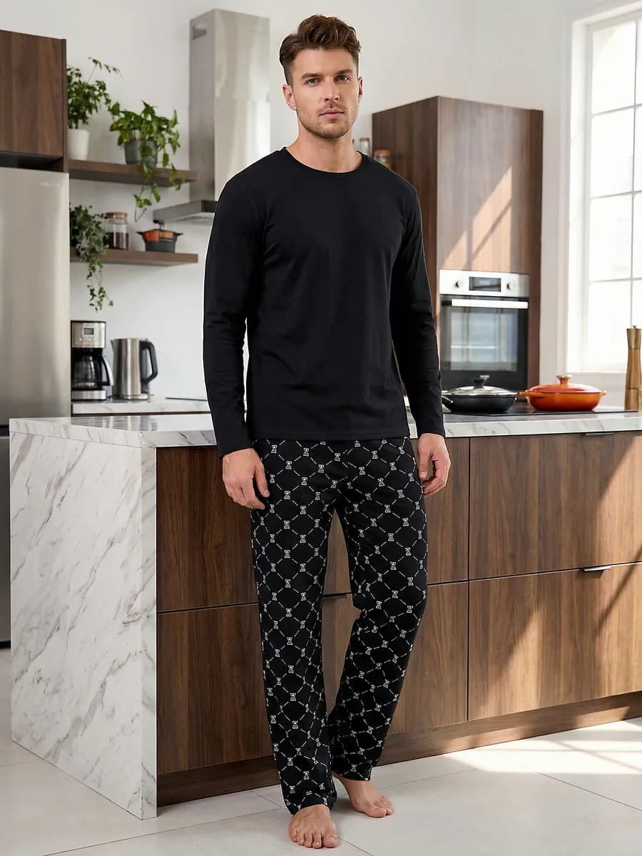 Пижама со штанами хлопок домашняя