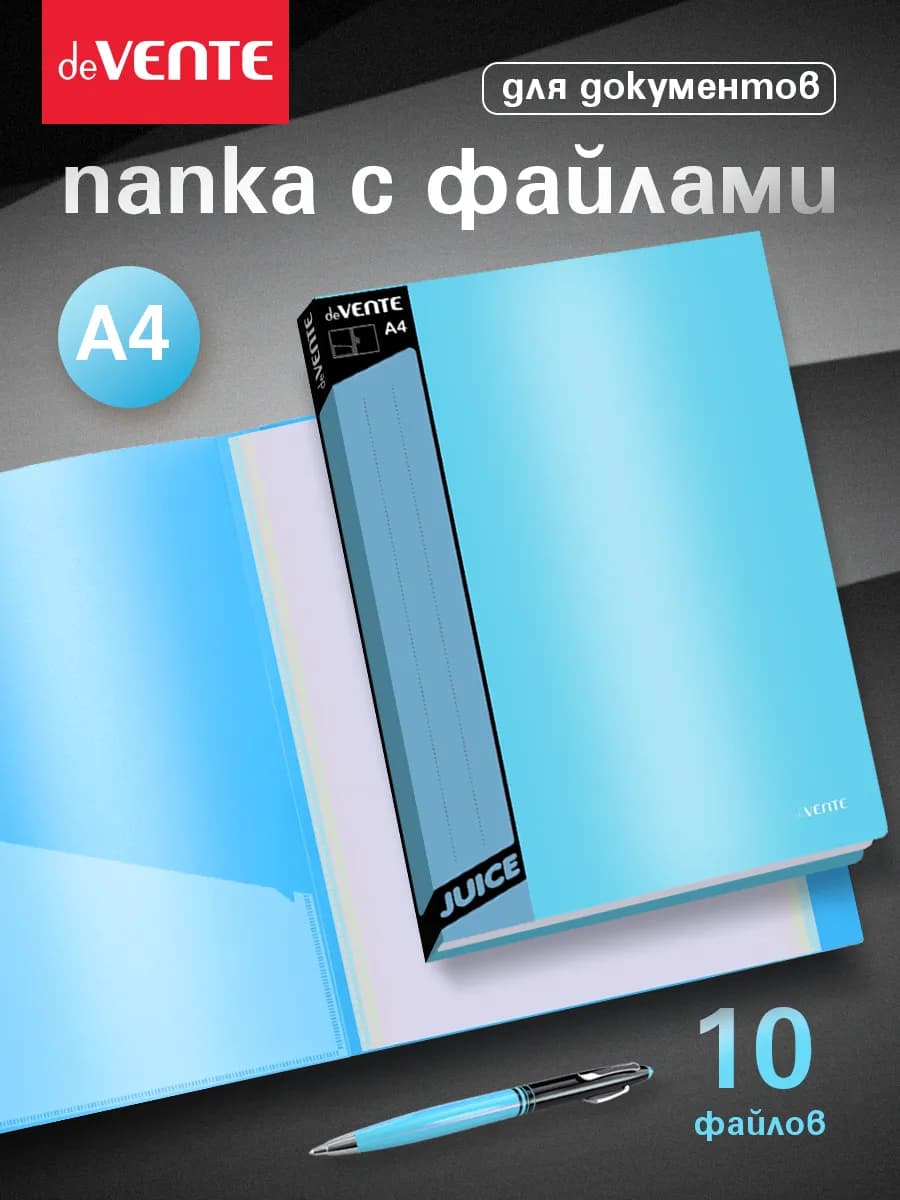 Папка с файлами A4 10 вкладышей органайзер для документов