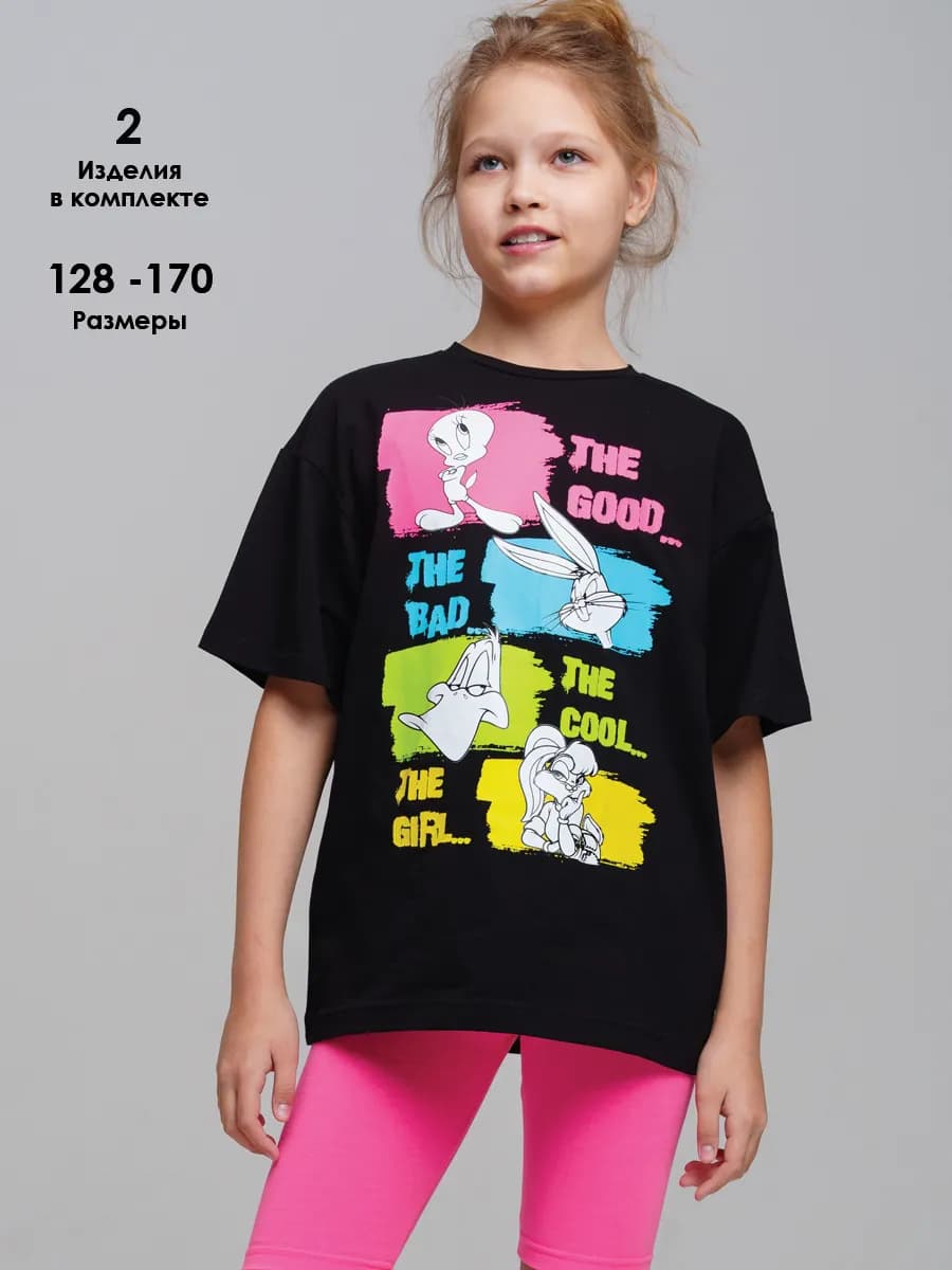 Костюм летний подростковый футболка велосипедки