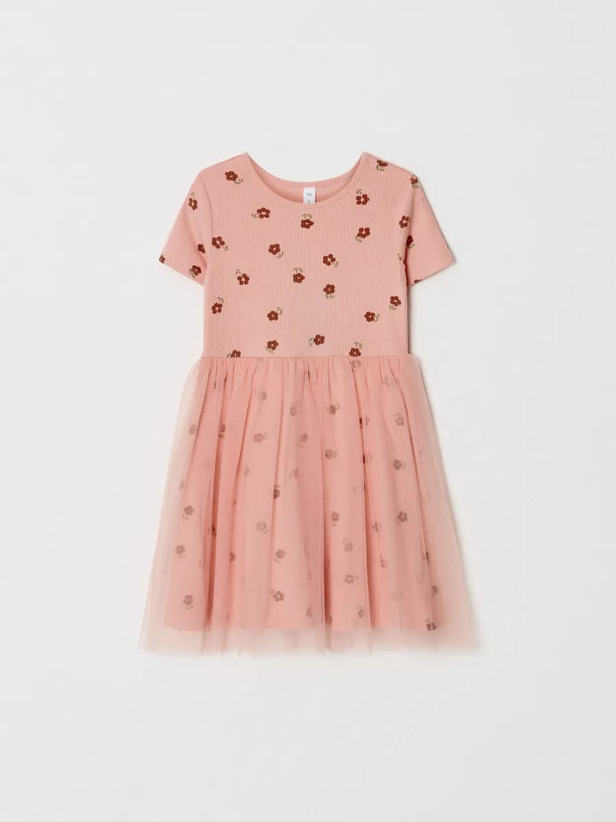 Платье трикотажное с юбкой пачкой нарядное - фото 1