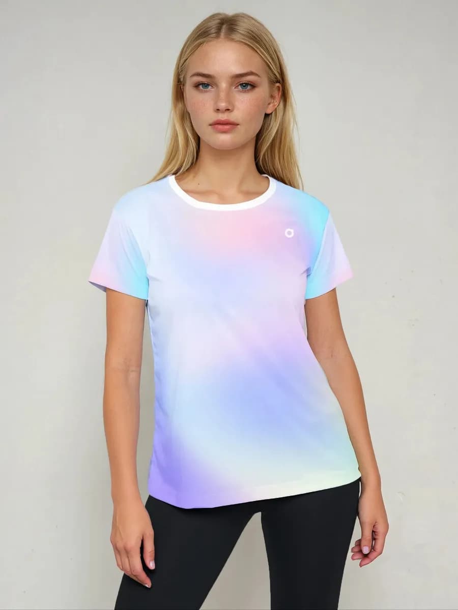 Футболка спортивная для зала и фитнеса с принтом