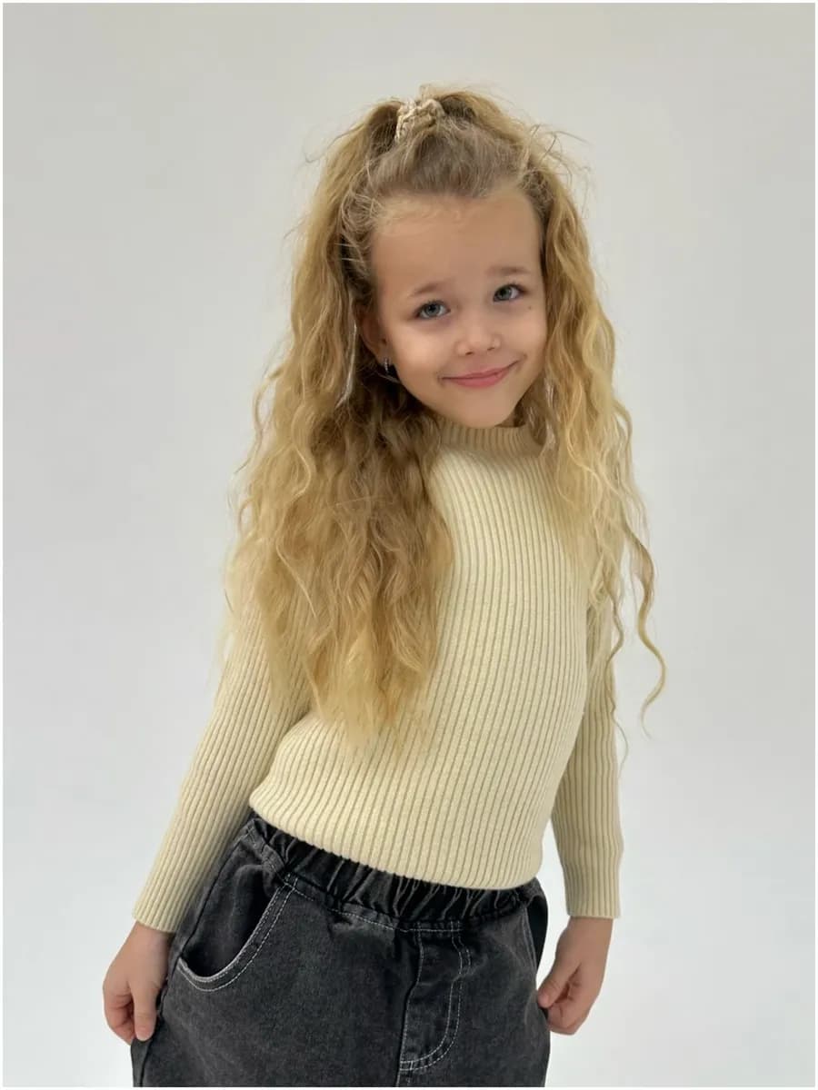 Водолазка детская для девочки и мальчика свитер без горла