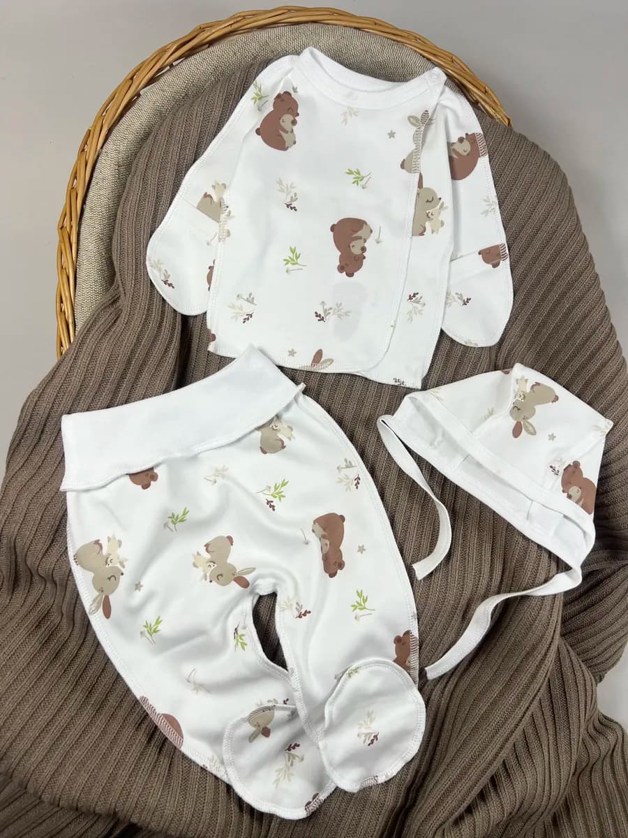 Комплект одежды для новорожденного в роддом - фото 1