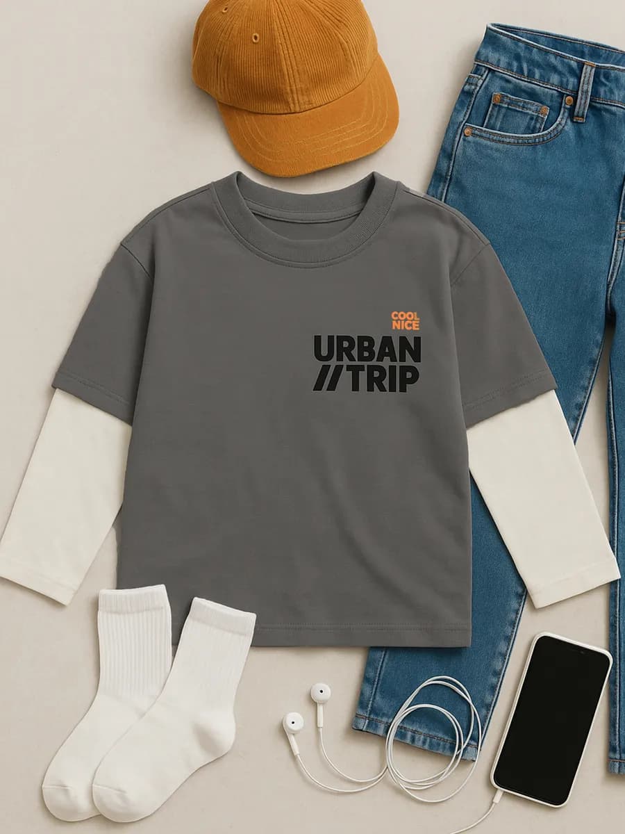 Лонгслив для мальчика кофта с принтом