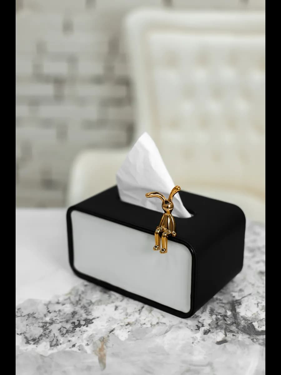 Салфетница интерьерная на стол кухонная кожаная боксы