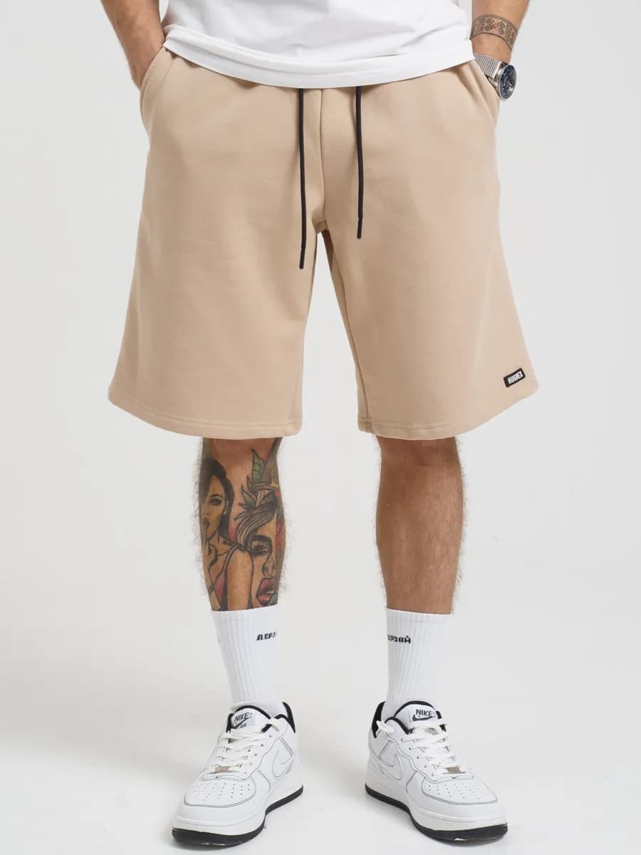 Шорты плотные летние трикотажные широкие хлопок