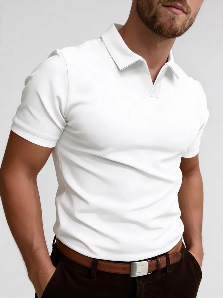 Футболка поло с коротким рукавом базовая