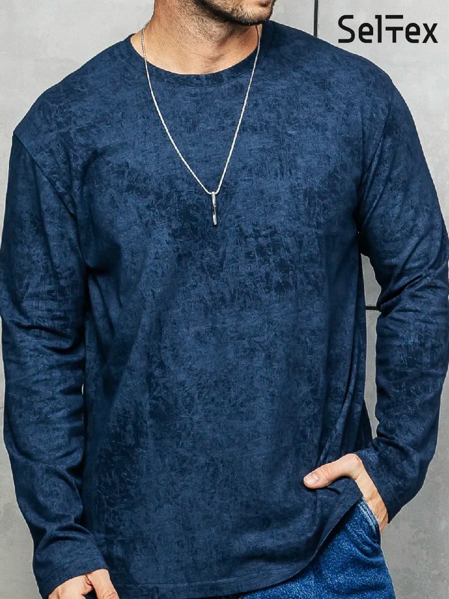 Лонгслив мужской с длинным рукавом хлопок варенка