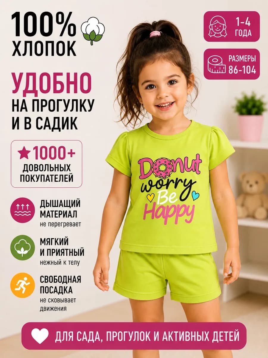 костюм футболка с шортами