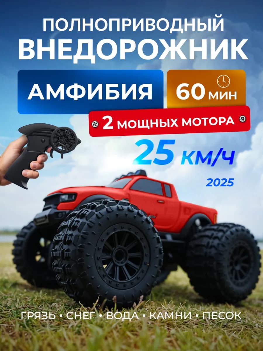 Машинка на пульте управления радиоуправляемый монстр трак