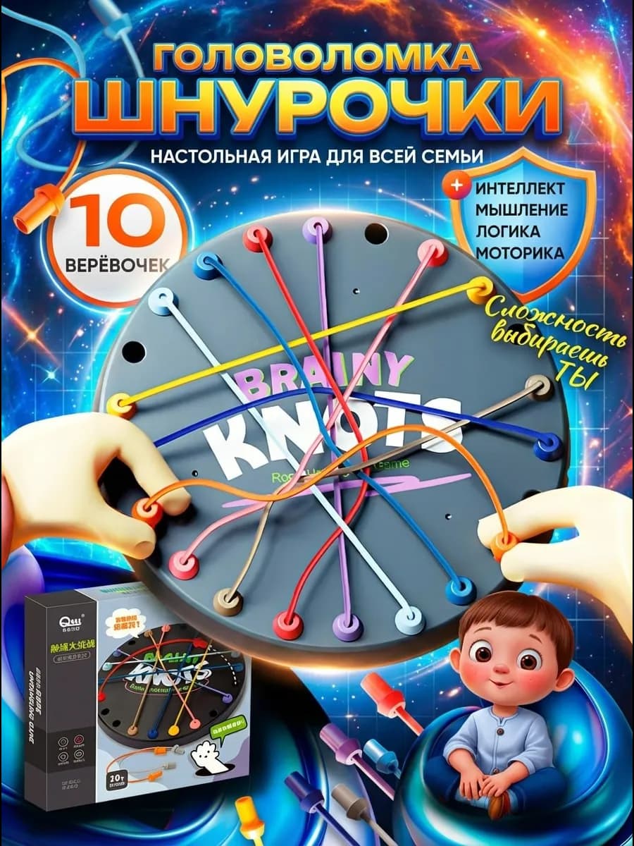Настольная игра для всей семьи Brainy Knots