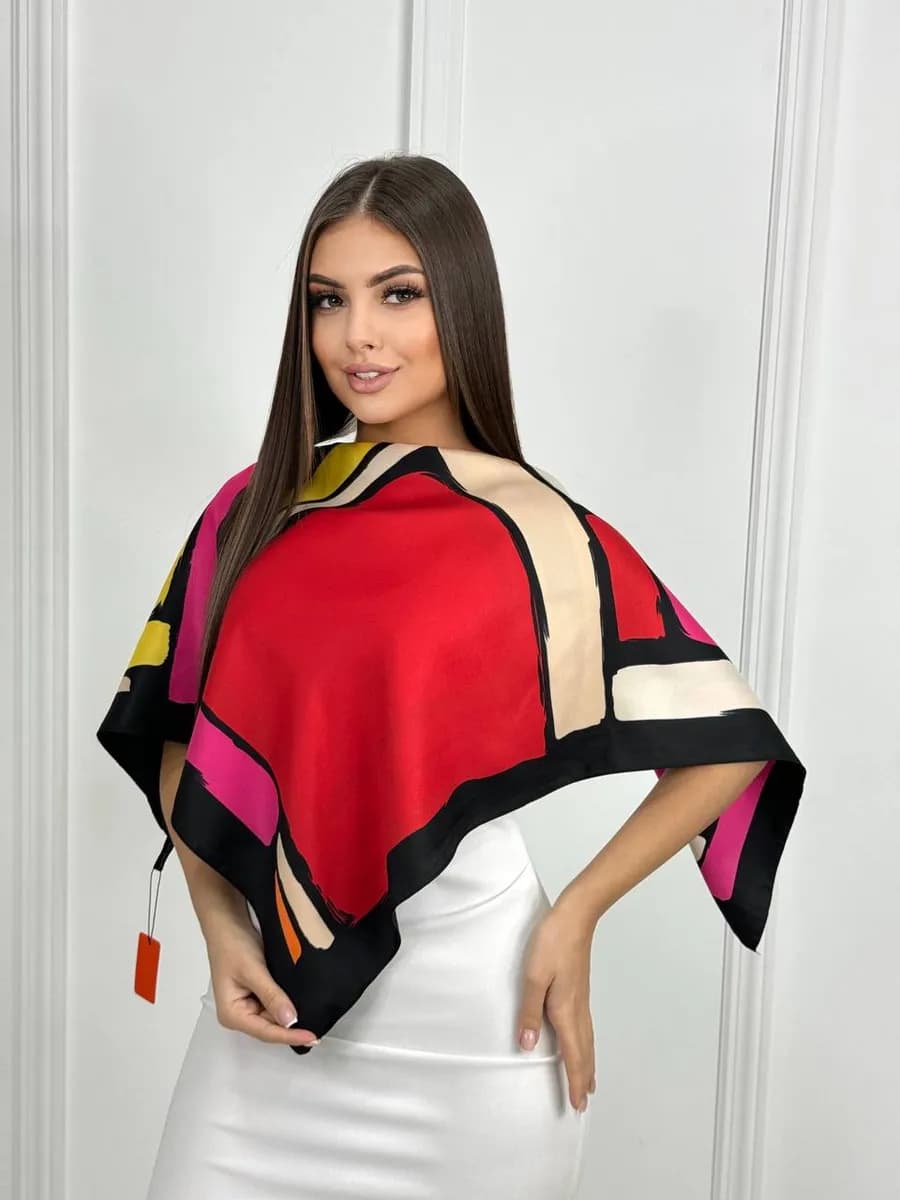 Платок Шёлковый на Голову и Плечи