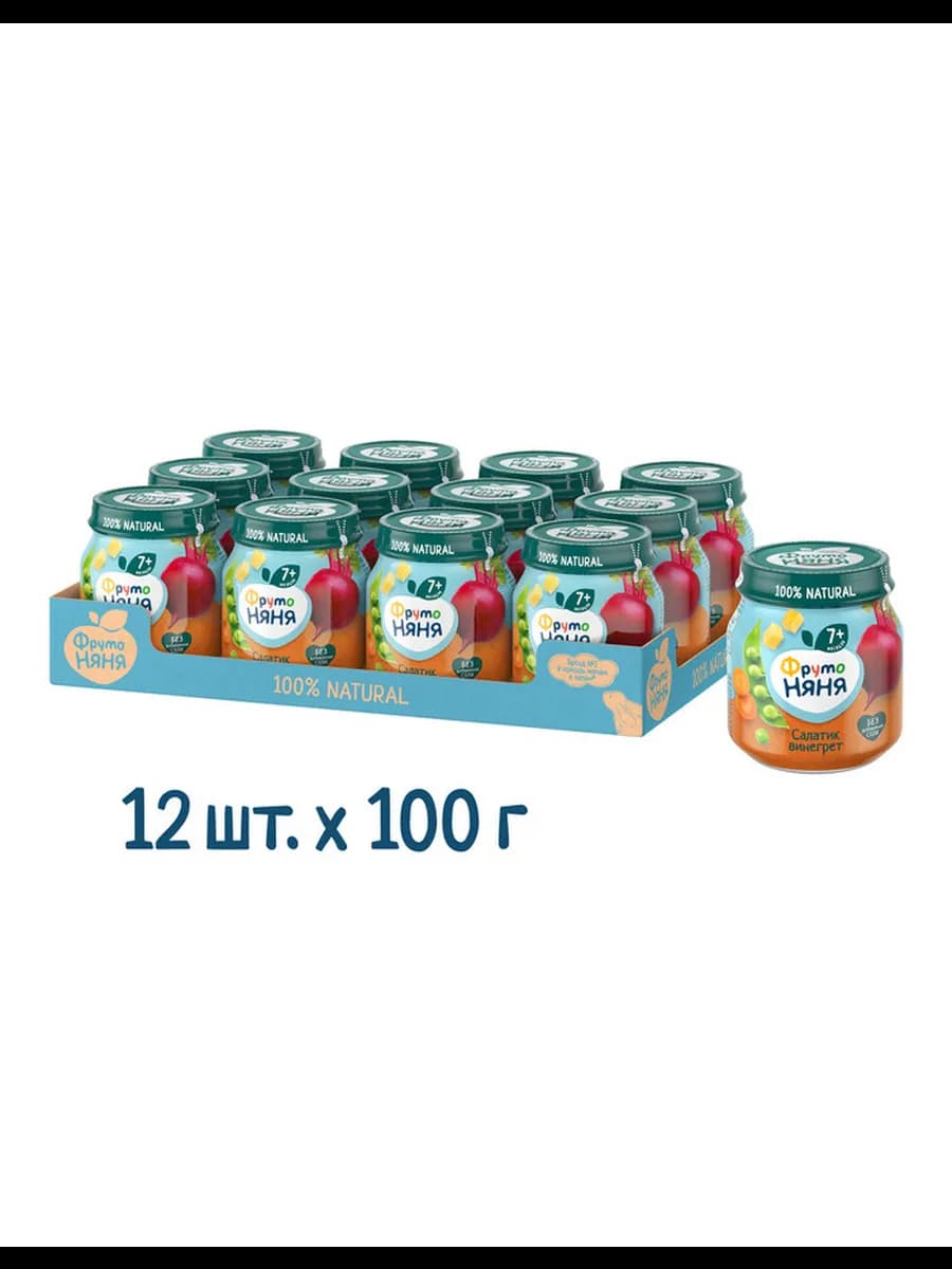 Пюре "Салатик винегрет", 110г. (12 шт)